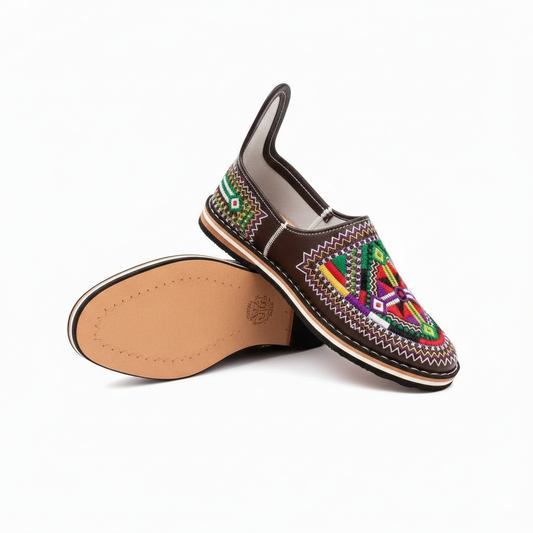 IDOUKANE Atlas Héritage – Cuir brodé artisanal